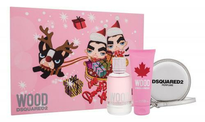 Set për trup Dsquared² Wood For Her, Eau de Toilette 100 ml + xhel dushi 100 ml + kuletë e vogël