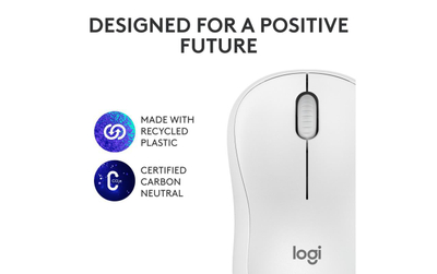 Maus Bluetooth Logitech M240 Silent, optik, pa zhurmë, e bardhë