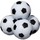 Topa për futboll tavoline Enero, set 4 copë, 36 mm, bardh e zi