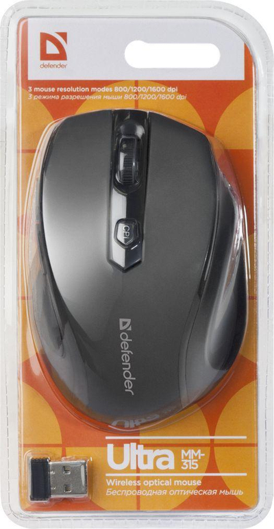 Maus Defender Ultra, wireless, USB, i zi