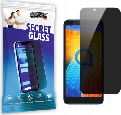 Заштитно стакло за приватност Grizz SecretGlass за Gigaset GS190, отпорно на гребнатини, проѕирно
