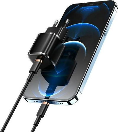 Karikues USAMS T36 US-CC124, 1xUSB-C, 20W, PD3.0 Fast Charging, i zi 