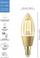 Llampë smart WiZ LED E14, 4.9W 25W, dritë e bardhë nga e ngrohtë në të ftohtë, transparente