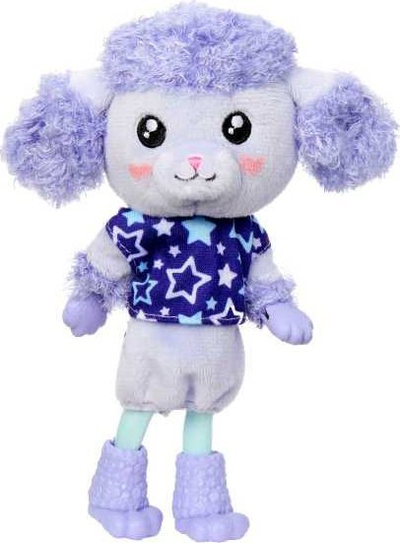 Kukull Barbie Chelsea Cutie Reveal Cozy Cute Tees, kostum poodle, me aksesore, vjollce