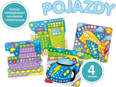 Lojë edukative Askato Vehicles Clever Head, 4 figura, për fëmijë 3+