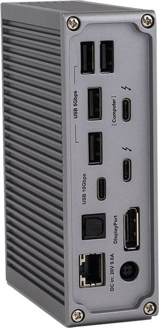 Dock Thunderbolt 3 CalDigit TS3 Plus, 85W PD, plot porta, gri