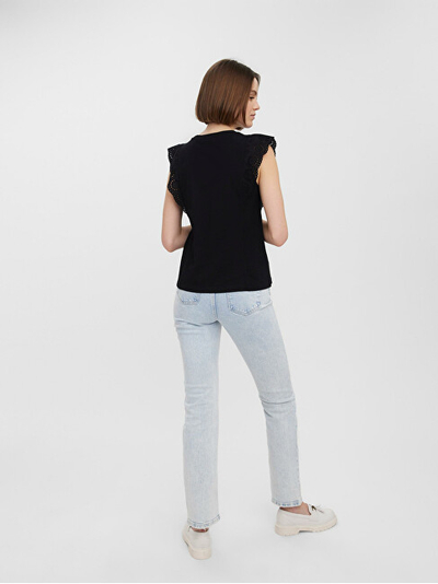 Bluzë VERO MODA VMHOLLYN Regular Fit, e zezë