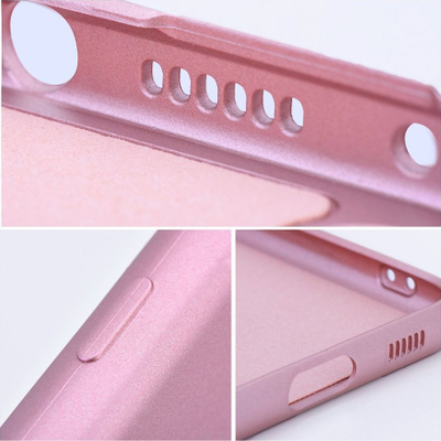 Kornizë telefoni OEM Metallic për iPhone 14, mbrojtëse metalike rozë