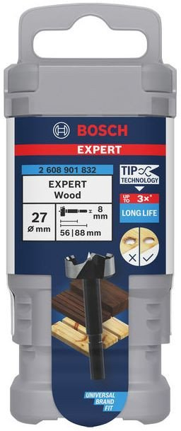 Freza Forstner Bosch 2608901832, 27 mm, gjatësi 88 mm