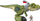 Lodër Mattel Jurassic World Mega Mouth T-Rex(GBN14), e gjelbër