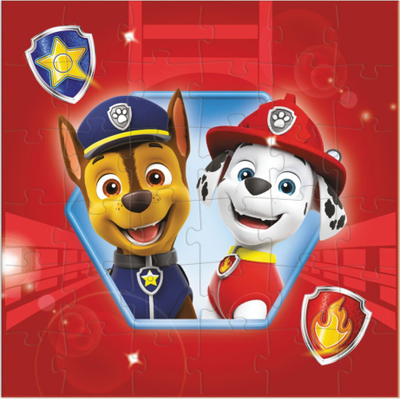 Puzzle Dodo Paw Patrol 3 në 1, 25 36 54 pjesë, për kalamaj, shumëngjyrësh