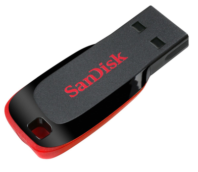 USB SanDisk Cruzer Blade, 128 GB, USB Type-A