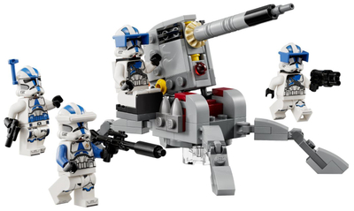 Set LEGO Star Wars 501st Clone Troopers 75345, top AV 7, mbi 6 vjeç, shumëngjyrësh