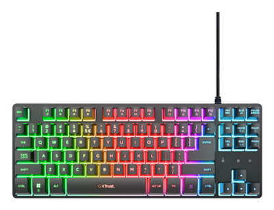 Тастатура Trust GXT833 Thado TKL, USB, за гејминг, црна