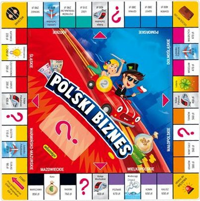 Друштвена игра Adamigo Polish Business, едукативна, семејна, шарена
