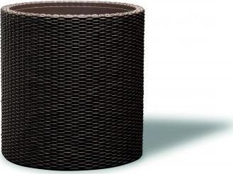 Декоративна вазна Curver Medium Rattan, 18L, пластика, кафеава
