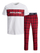 Set pizhame Jack & Jones JACTRAIN mJC1045, të kuqe/bardha, XXL