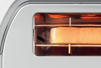 Toaster Bosch TAT3A111, 2 vende pjekjeje, mbajtëse për bulëza, i bardhë
