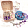 Set rruazash dekorative Princess Beads, temë princeshash, shumëngjyrëshe