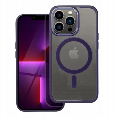Kapak telefoni OEM COLOR EDGE MAG, për iPhone 13, MagSafe, vjollcë e errët