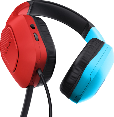 Kufje gaming Trust GXT 416S Zirox, 50mm, kabllo 1.2m, blu e kuqe