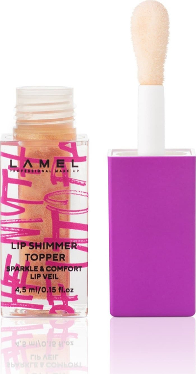 Lip gloss LAMEL The Myth of Utopia Lip Shimmer Topper, shkëlqyes, 4.5 ml, transparent