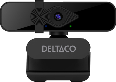 Kamerë web Deltaco W-200, 2K, mikrofon i integruar, e zezë