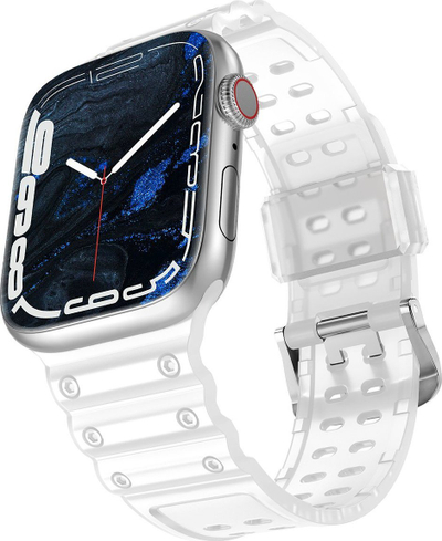 Rrip ore Hurtel Triple Protection për Apple Watch SE 8 7 6 5 4 3 2 1, 41 40 38 mm, i tejdukshëm