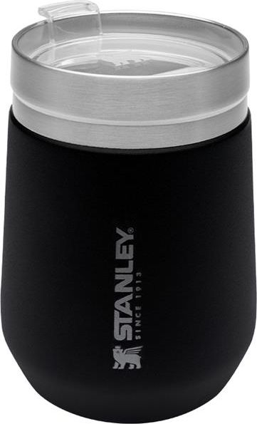 Gotë termike Stanley Adventure GO, 290ml, vakum inoks, e zezë matte