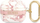 Futrollë mbrojtëse Guess Marble Strap Collection për AirPods 3, me unazë varëse, rozë
