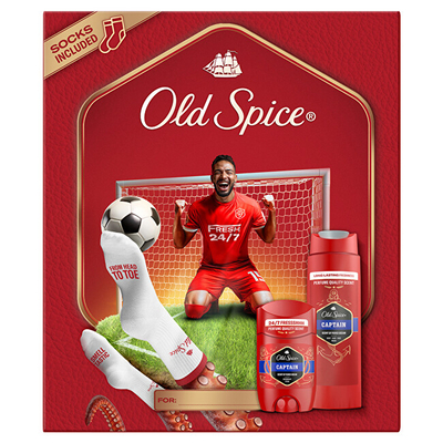 Set Xhel dushi + Deodorant për meshkuj + Çorape Old Spice