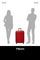Valixhe Hard Me 4 Rrota Samsonite C-Lite 75/28 Ngjyrë E Kuqe