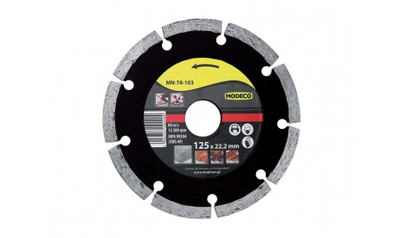 Disk prerës diamant segment Modeco SATURN MN-78-105, 230mm, për gur, beton edhe tulla