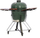 Grill keramik TunaBone Kamado Classic 23", qymyr, madhësia L, jeshile e errët
