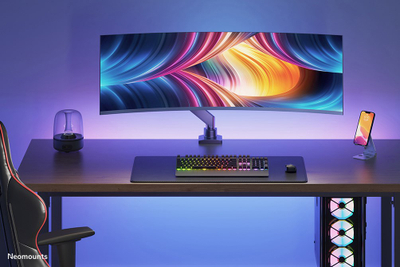 Mbajtëse tavoline për monitor Neomounts NM-D775BLACKPLUS, 10"-49", e zezë