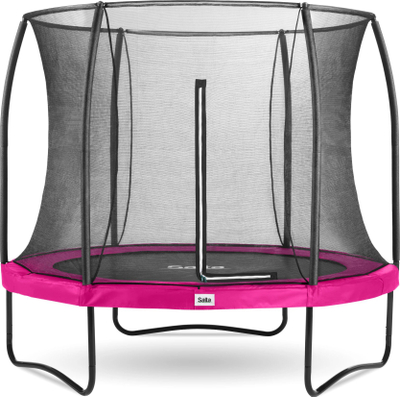 Trampolinë Salta Comfort Edition 10ft, rrethore, me rrjetë mbrojtëse, rozë