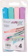 Markera Cresco Highlighter MAXX Pastel, 4 copë, shumëngjyrësh