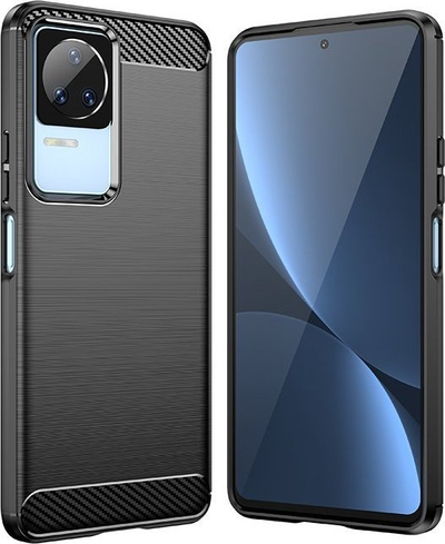 Kllëf telefoni Xiaomi Poco F4 5G, TPU, me pamje karboni, i zi