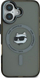Futrollë Karl Lagerfeld KLHMP16MHLSCHK për iPhone 16 Plus 6.7", hardcase, e zezë