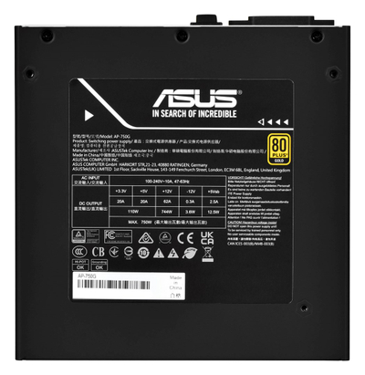 Furnizues energjie Asus Prime, 750W, ATX 3.0, 80PLUS Gold, i zi
