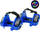 Patina rrotulluese Clip-On AG234B, rrota LED, universale, blu