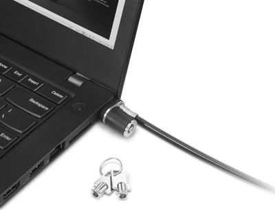 Kabllo sigurie Lenovo NanoSaver Essential për laptop dhe monitor, 1 copë, e zezë