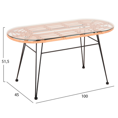 Set kopshti lounge Allegra (HM21051), bezhë/ zezë