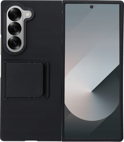 Kapak me këmbë mbajtëse për Samsung Galaxy Z Fold 6, mbrojtës, i zi