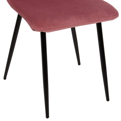 Karrige ngrënieje Latrell 43x54x88Hcm (HM8587.02), rozë/ zezë