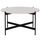Tavolinë për kafe Φ80x45Hcm (HM9588.05), bardhë/ zezë
