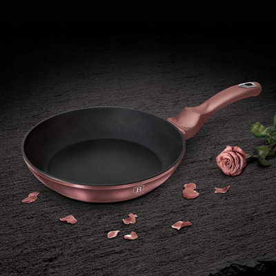 Set tiganësh Berlinger Haus Rose, 3 copë, alumin, me veshje jo-ngjitëse, rozë gold