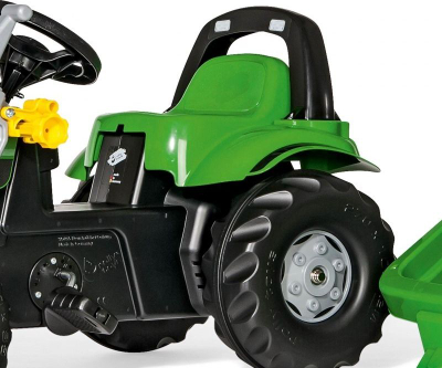 Traktor lodër Rolly Toys Deutz-Fahr Kid me rimorkjo, jeshil
