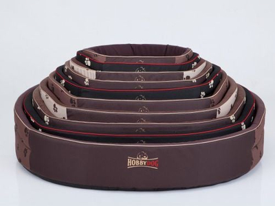Shtrat qeni Hobbydog Foam Bed R9, codura, me shkumë, i zi me putra
