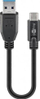 Kabllo USB Pro USB A në USB C, 0.15 m, USB 3.0, e zezë